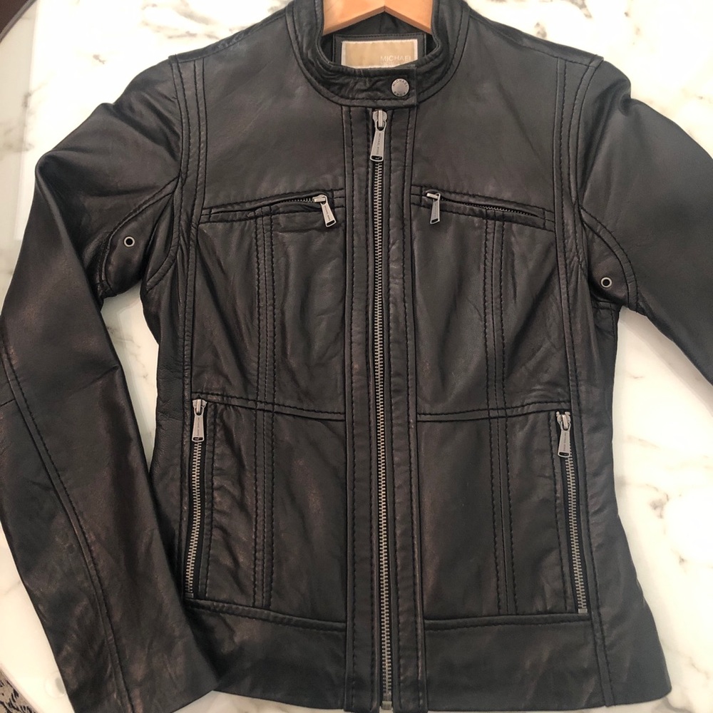 Micheal by Michael Kors Leather Jacket